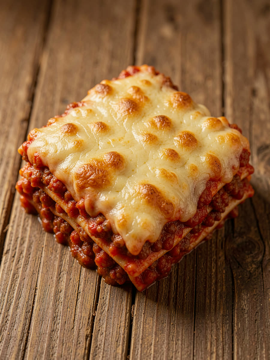Lasanha à bolonhesa gratinada