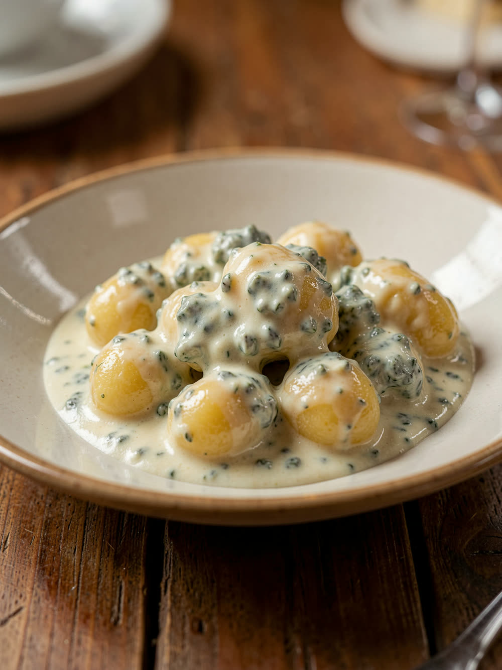 Nhoque ao Molho Gorgonzola